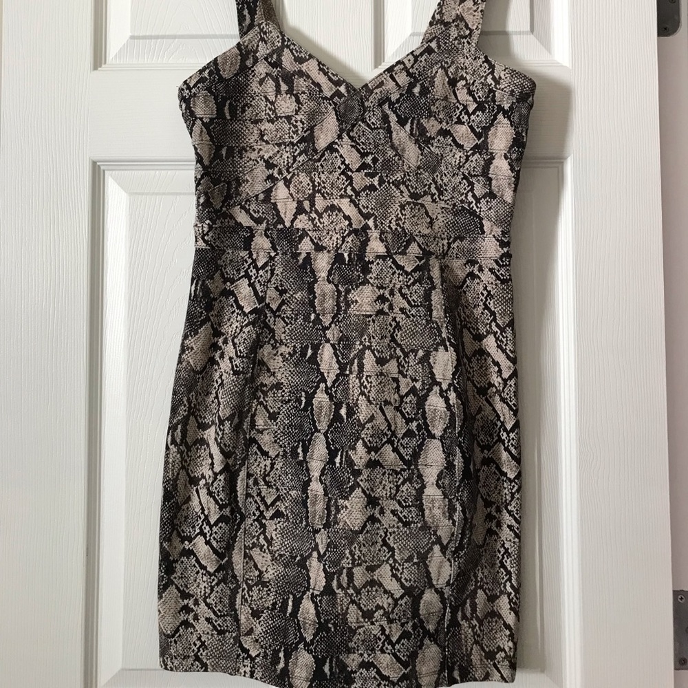 H&M snake print dress